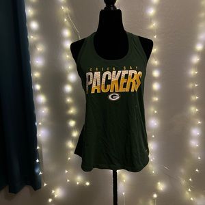Womens Green Bay Packers Dri Fit Racerback Tank